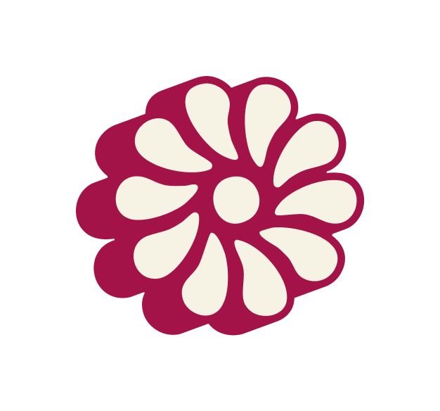Shadow Icon White and Raspberry